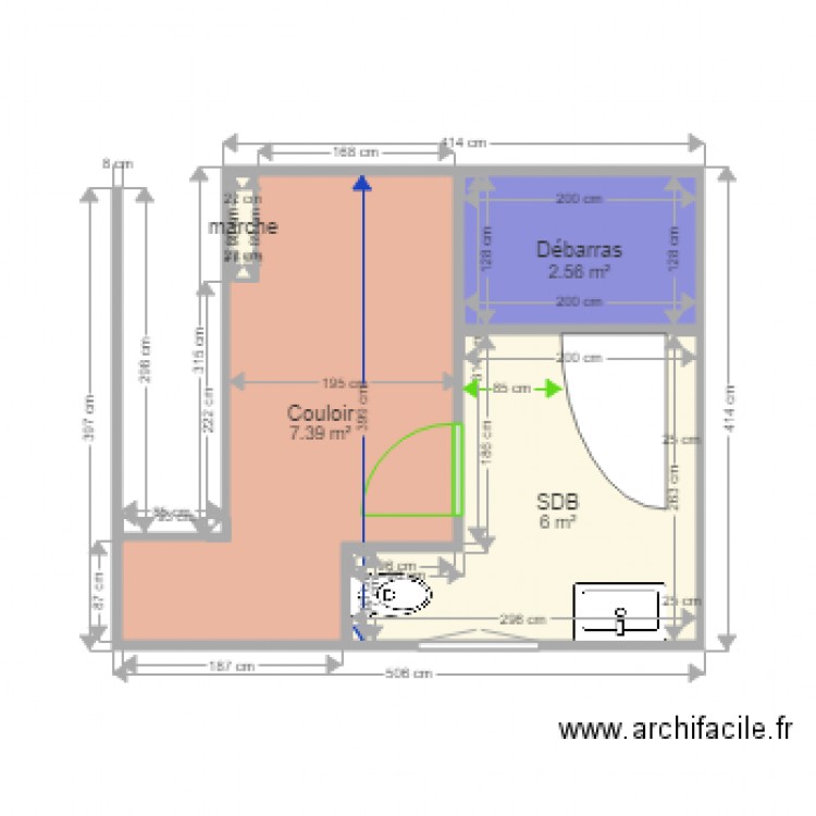 new plan sdb. Plan de 0 pièce et 0 m2