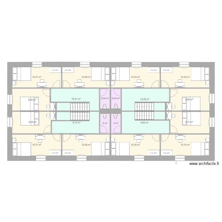 Manu 2 2021 meublé élec. Plan de 0 pièce et 0 m2