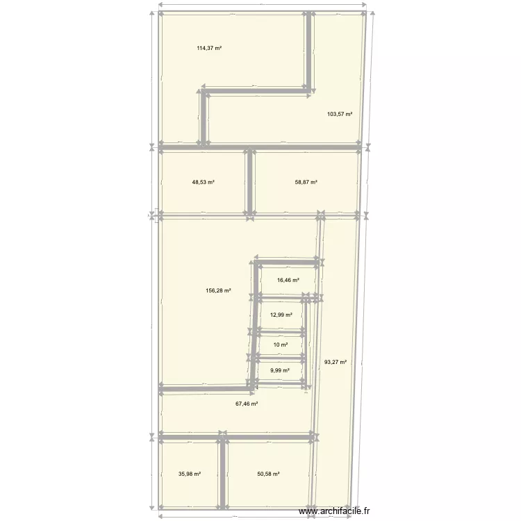 RP impasse sainte careme. Plan de 