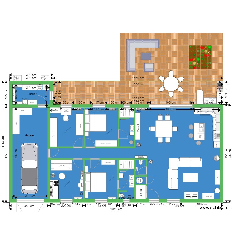 Projet 2 b Maison. Plan de 0 pièce et 0 m2