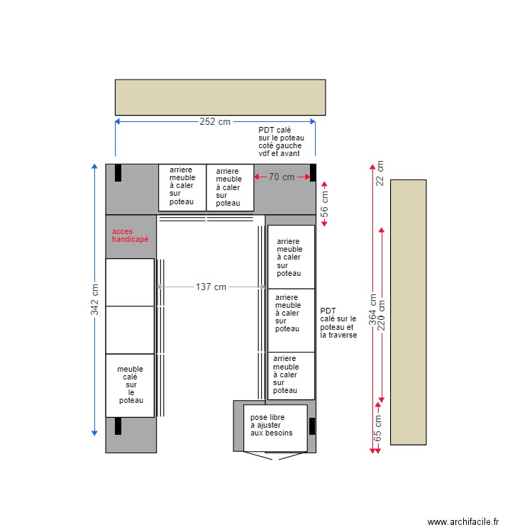 v3 banque accueil meubles avant plan bar . Plan de 0 pièce et 0 m2