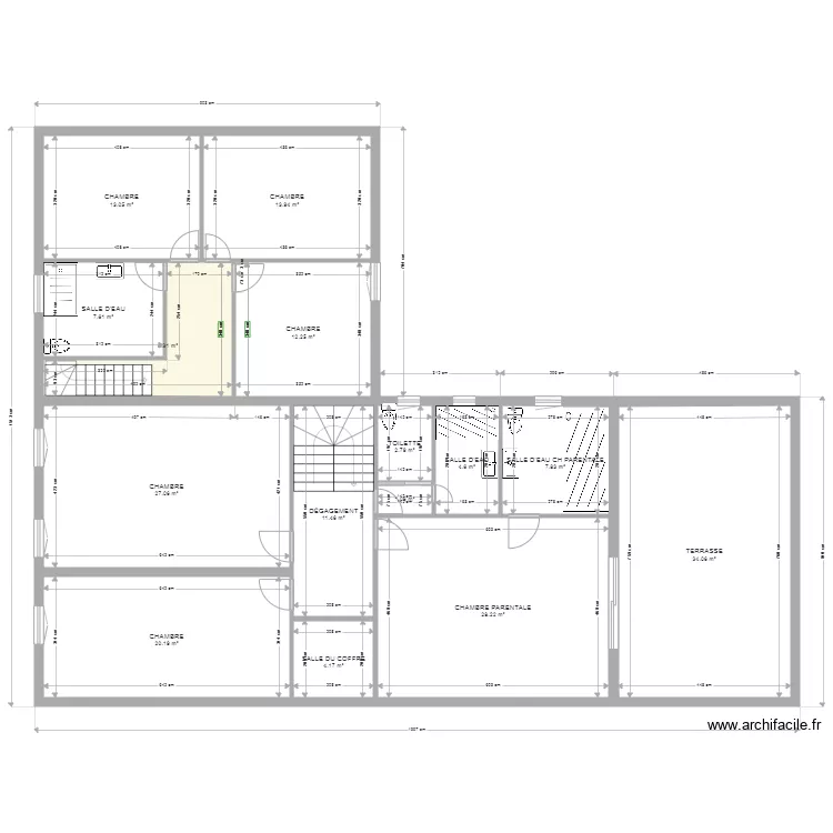 maison. Plan de 