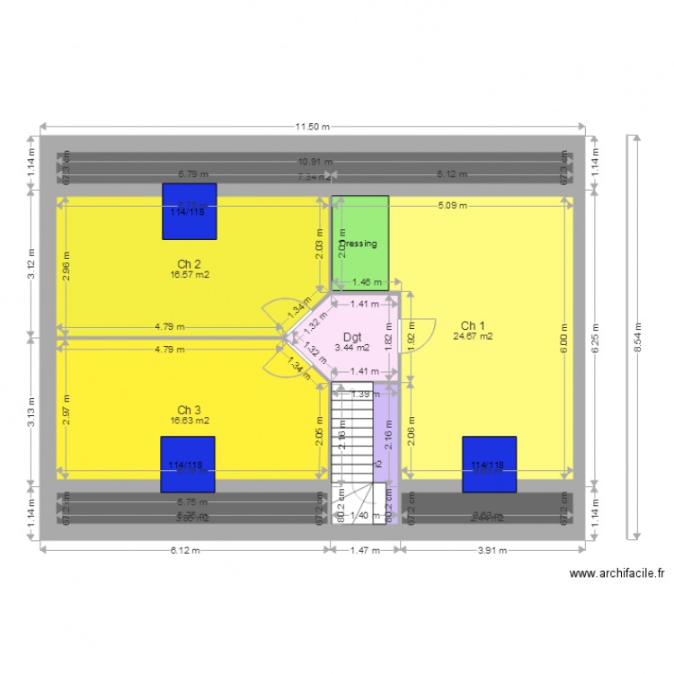 VASSEUR MURGER Etage. Plan de 0 pièce et 0 m2