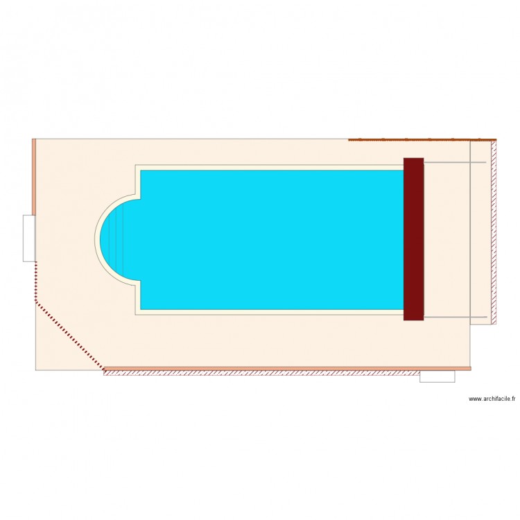 Piscine future 1 volet fermé. Plan de 0 pièce et 0 m2