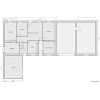 Rez de chauss&eacute;e avant projet pour PC murs de 50