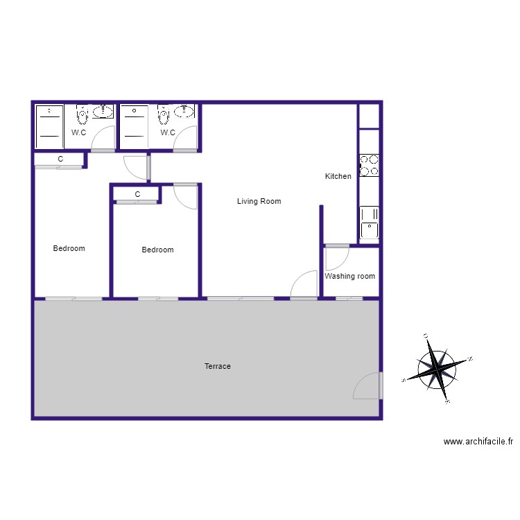 4998 mil palmeras. Plan de 0 pièce et 0 m2