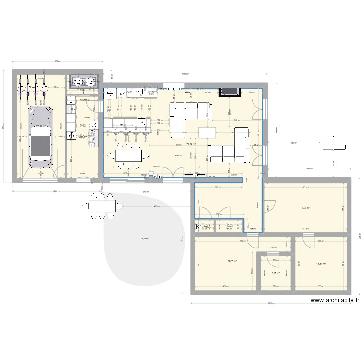 Marcy janvier matandso garage buanderie vquater. Plan de 0 pièce et 0 m2