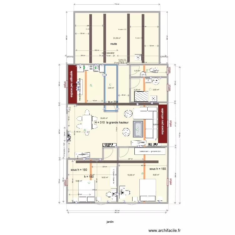 la couplais 1 version 1. Plan de 