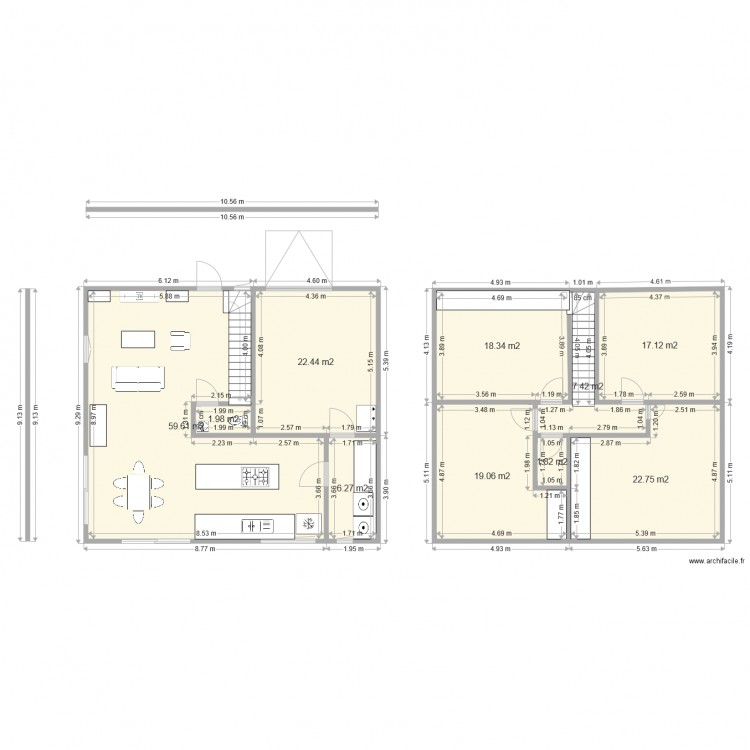 maison. Plan de 0 pièce et 0 m2