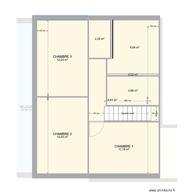 10 Bethouard. Plan de 15 pièces et 147 m2