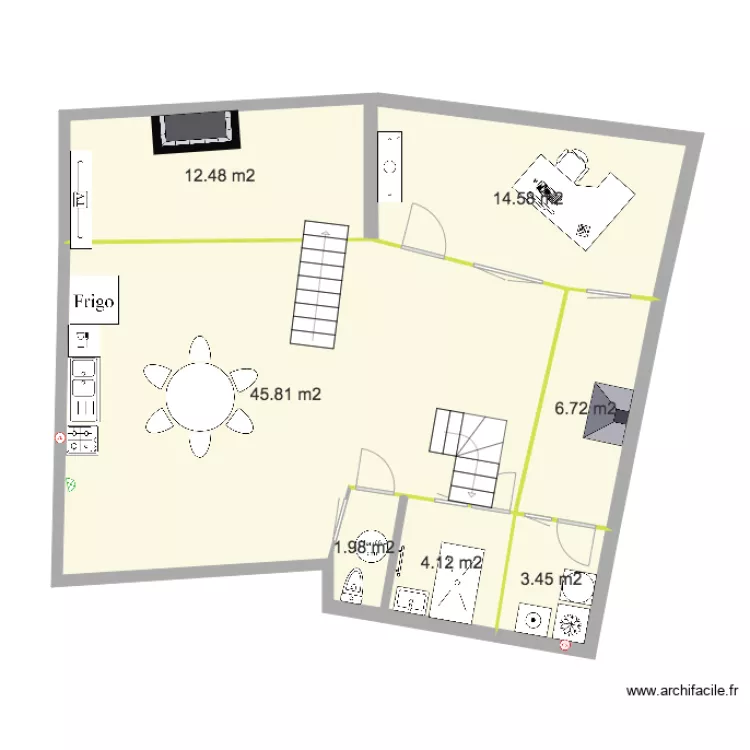 Loft 40 v2 bas. Plan de 