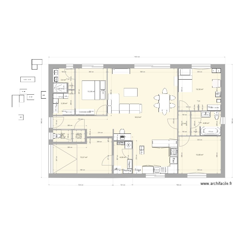 Maison Beautiran Plan Electrique à faire. Plan de 12 pièces et 117 m2