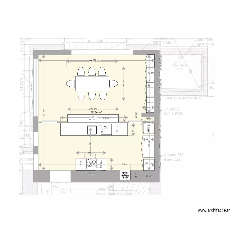 cuisine filolie. Plan de 