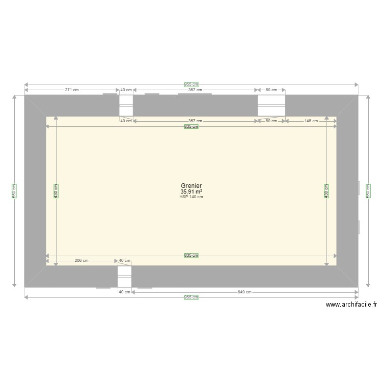 Plan maison actuelle. Plan de 3 pièces et 108 m2