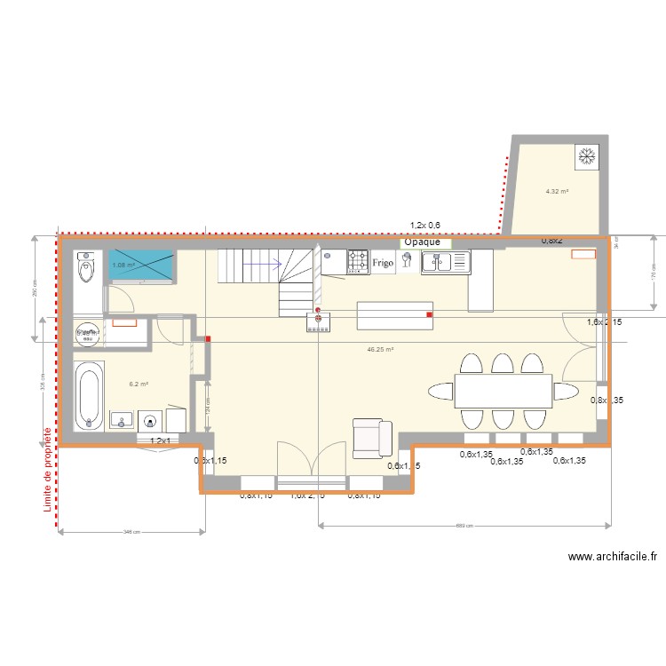 MAISON 4 avec annexe. Plan de 0 pièce et 0 m2