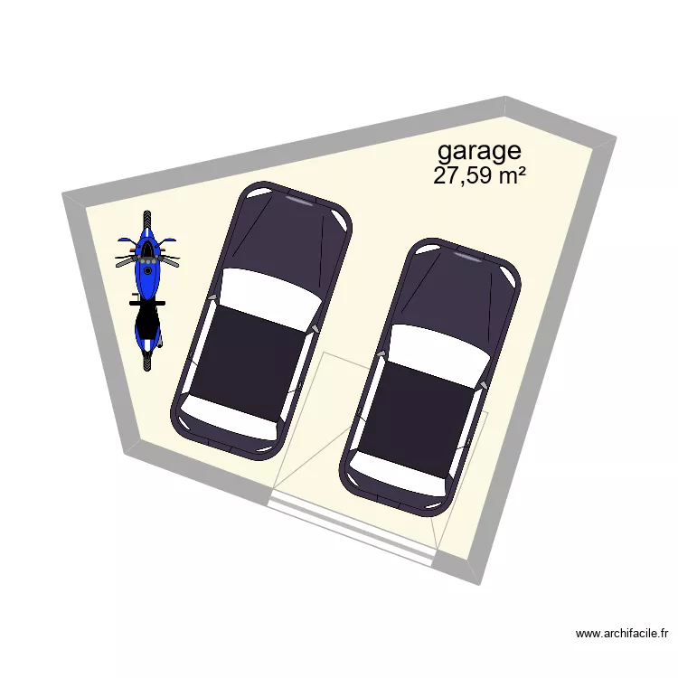 saurat garage. Plan de 