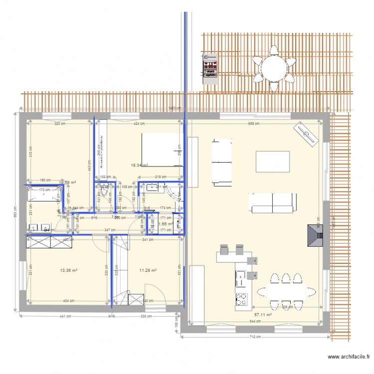 Amélie au 1 100 v6. Plan de 0 pièce et 0 m2