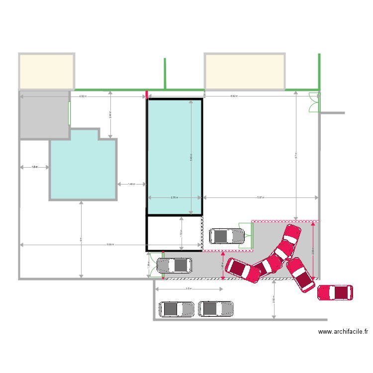 62 bis 2 projet implantation 4. Plan de 0 pièce et 0 m2