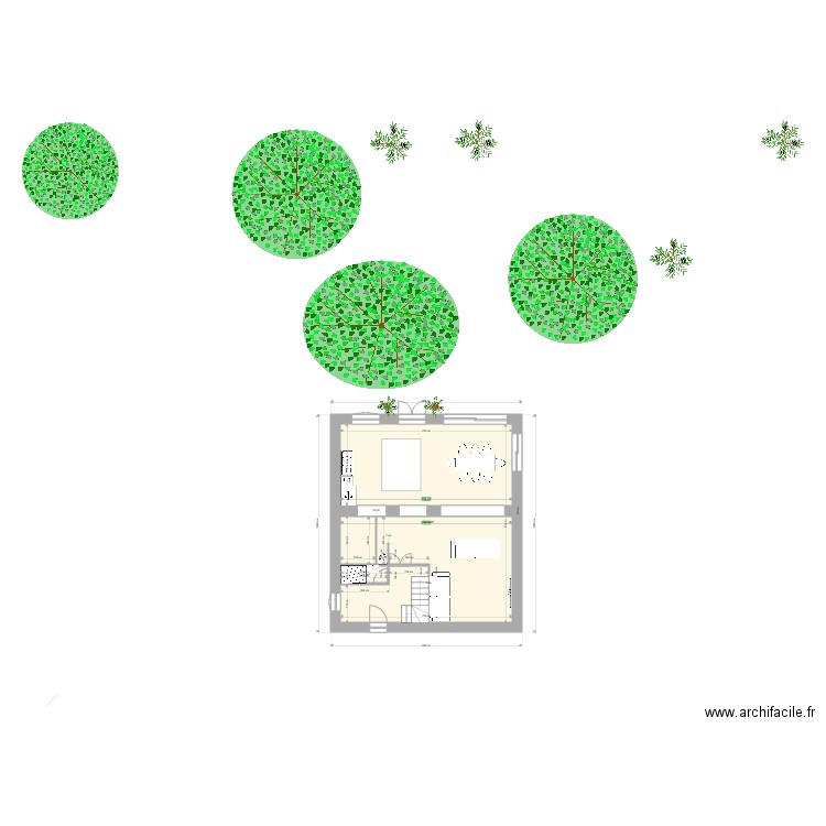 planta baja casa. Plan de 0 pièce et 0 m2