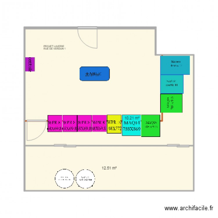 PROJET LAVERIE MINDAS . Plan de 0 pièce et 0 m2