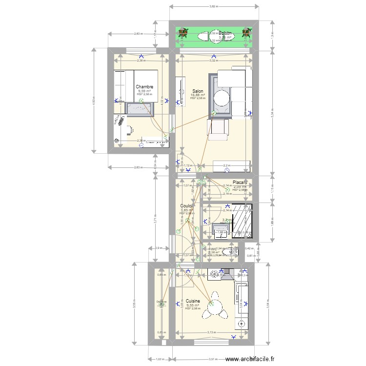LLD/LCD Rennes. Plan de 0 pièce et 0 m2