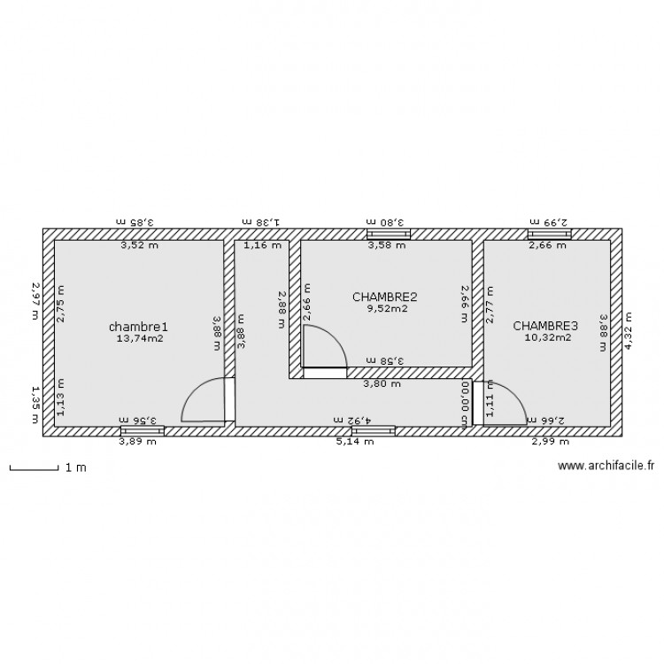MAISON LONGUE ETAGE. Plan de 0 pièce et 0 m2
