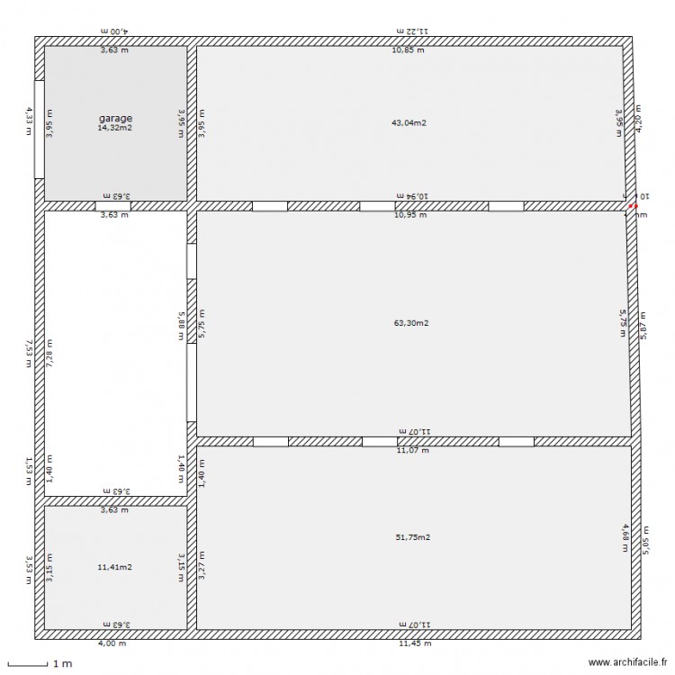 essai riad rdc . Plan de 0 pièce et 0 m2