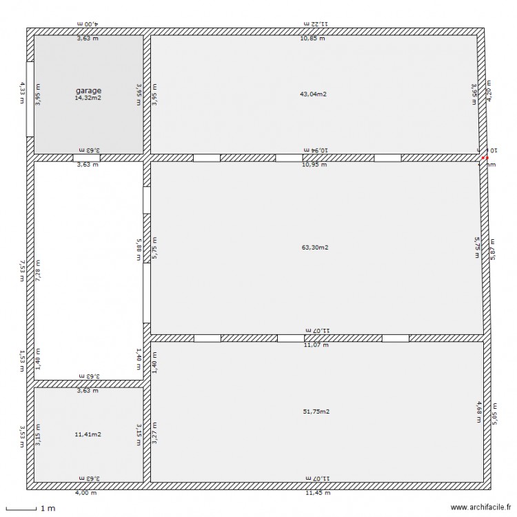 essai riad rdc . Plan de 0 pièce et 0 m2