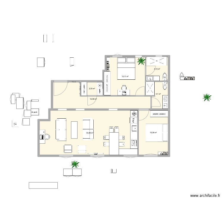 alonso cano 2 cuartos cocina izquierda. Plan de 0 pièce et 0 m2