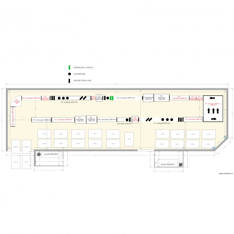 implantation production modifié V15 version sans UV. Plan de 0 pièce et 0 m2