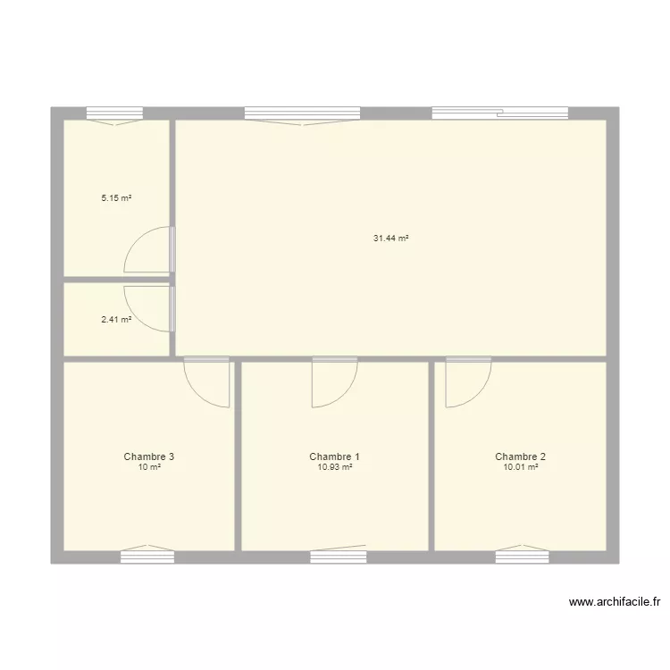 Plan2 etage. Plan de 