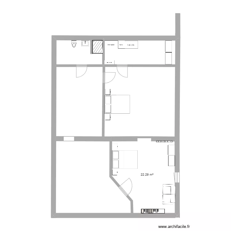 chambre 2. Plan de chambre 2. Plan de
