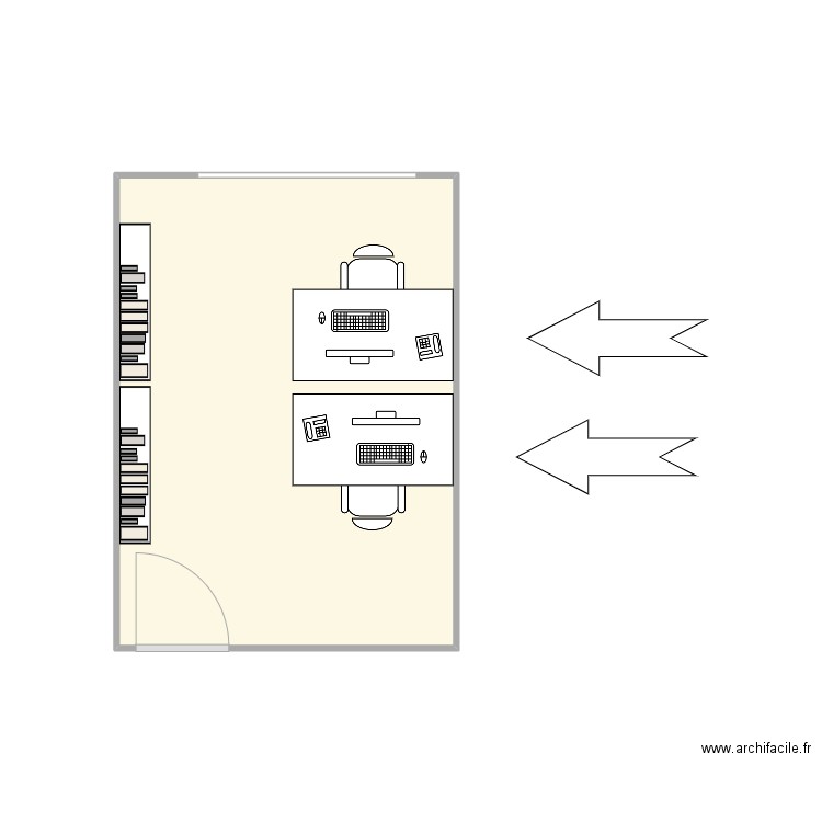 B218-84GRE. Plan de 1 pièce et 12 m2