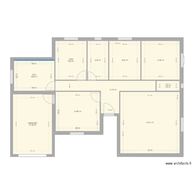 maison teyran lion initiale 0. Plan de 10 pièces et 206 m2