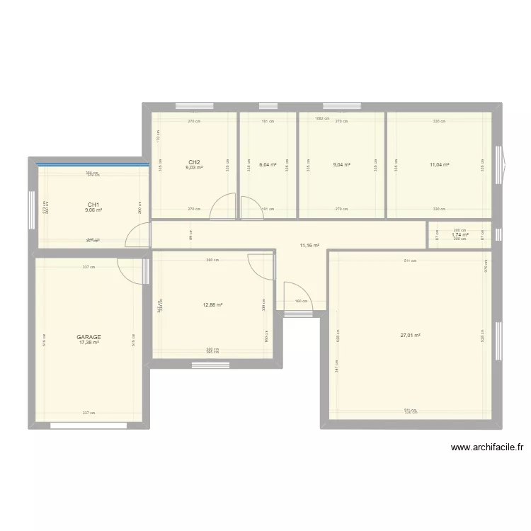 maison teyran lion initiale 0. Plan de 
