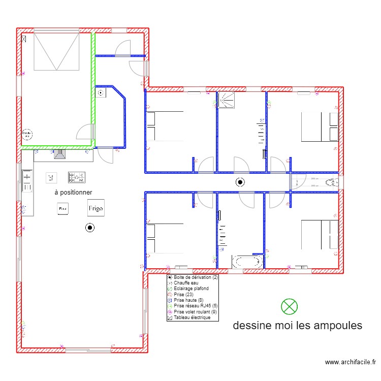 adrian . Plan de 7 pièces et 202 m2