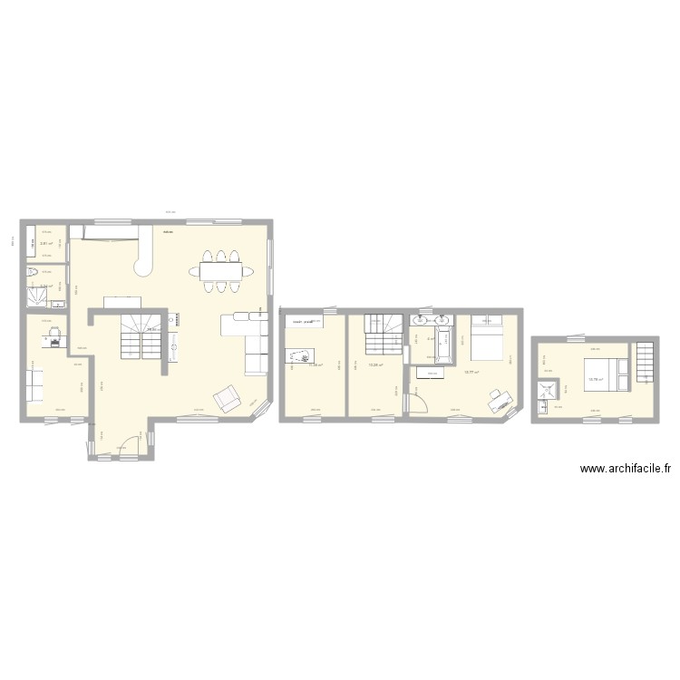 Maison Cairon avec extension. Plan de 0 pièce et 0 m2