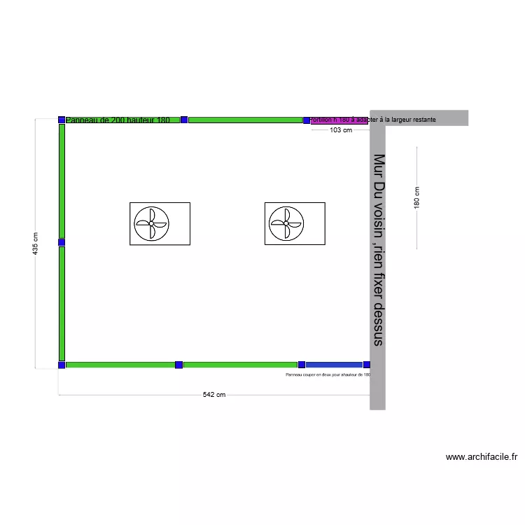 plateforme PAC. Plan de 