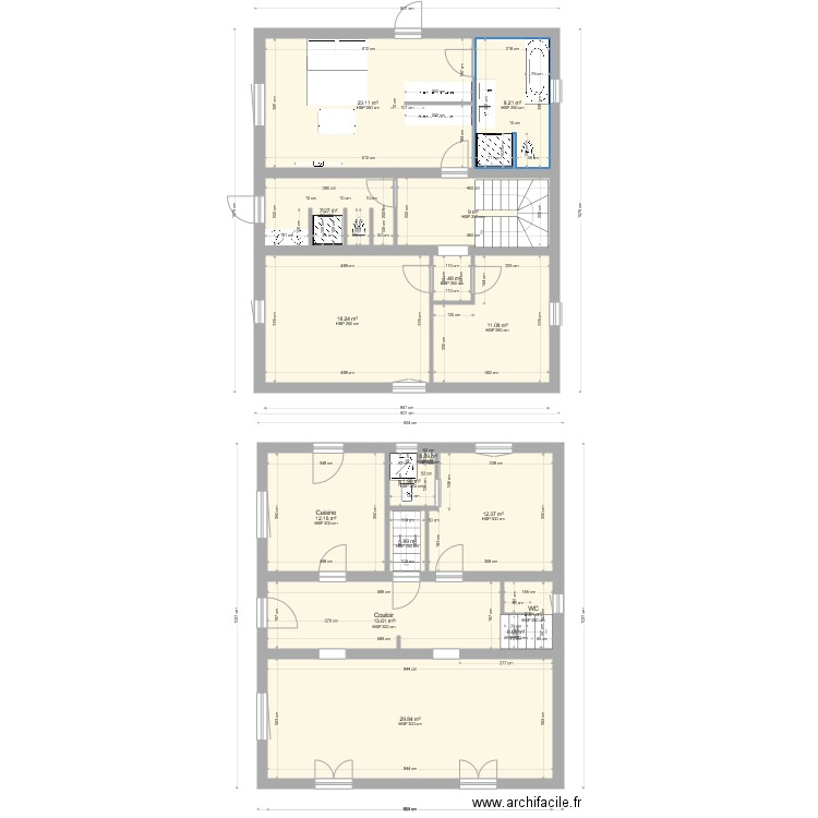 PLAN LAMEE RDC Etage 20190820 sdb 2. Plan de 0 pièce et 0 m2