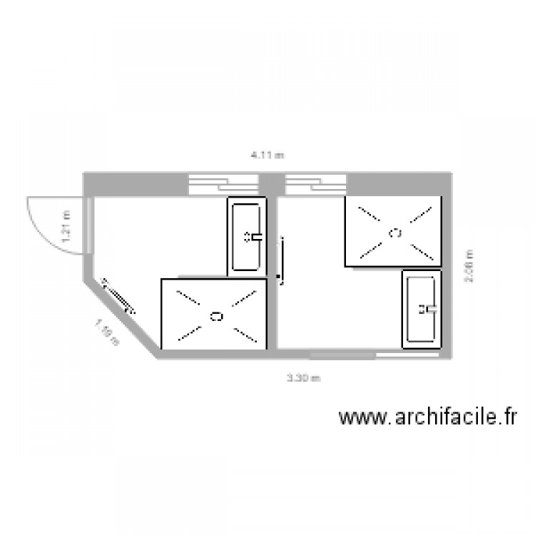 Plan SDB après Tx v4. Plan de 0 pièce et 0 m2