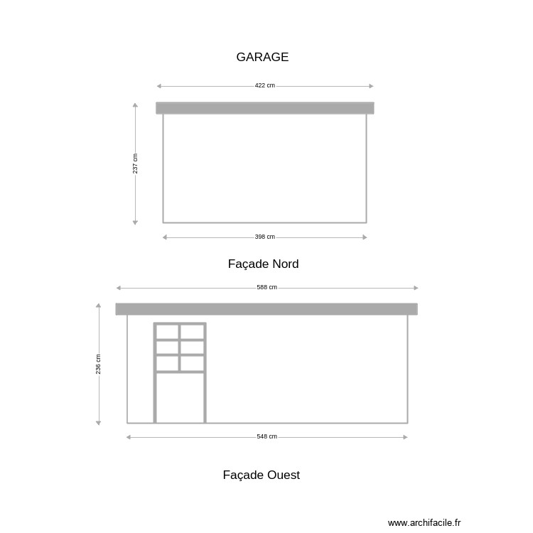 Garge 1. Plan de 0 pièce et 0 m2