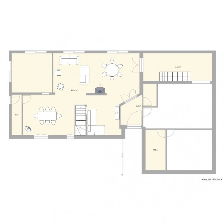 rez aulnes projet 010. Plan de 0 pièce et 0 m2