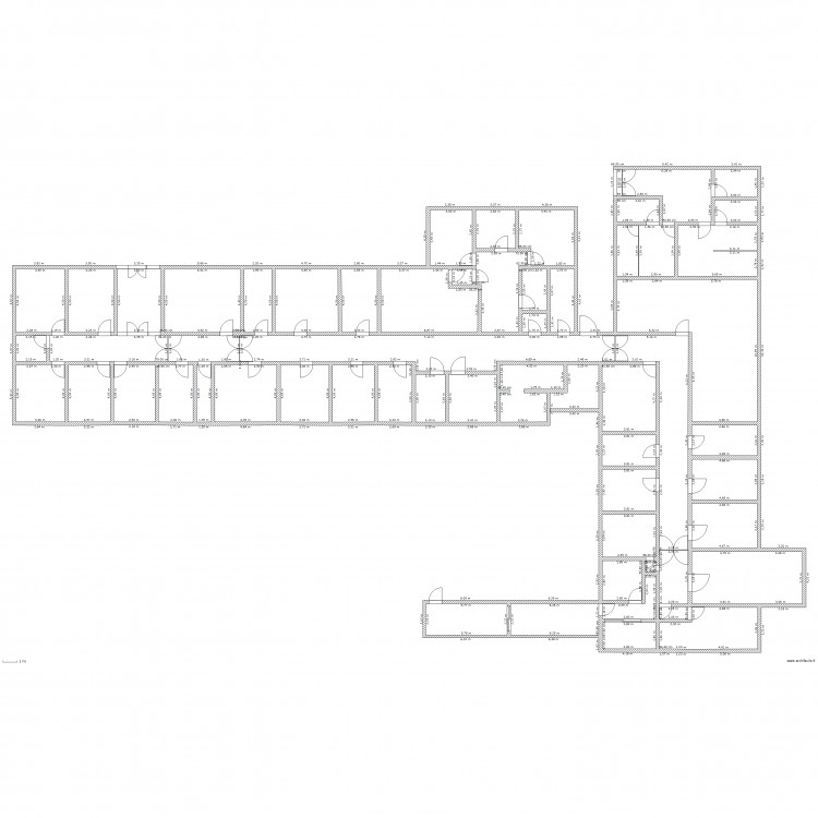 PLAN SURFACE BATIE DU CEDRES (Dr BLEHOUE). Plan de 0 pièce et 0 m2