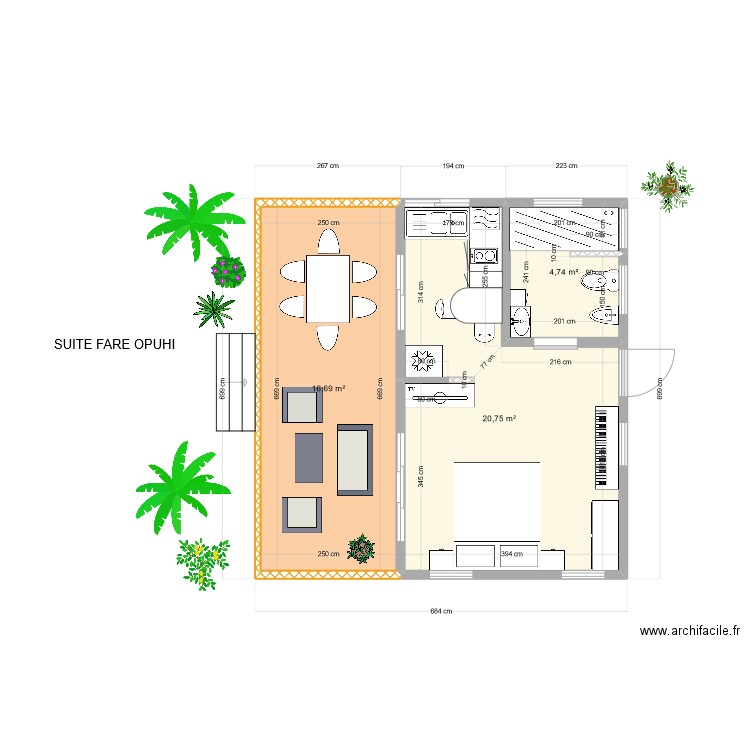 FARE OPUHI. Plan de 0 pièce et 0 m2