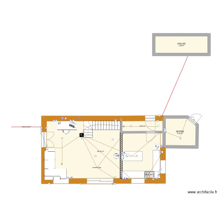 mik et oti sous sol 2. Plan de 0 pièce et 0 m2