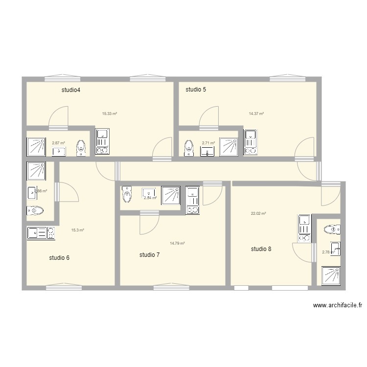 plan 1er etage bron final. Plan de 0 pièce et 0 m2