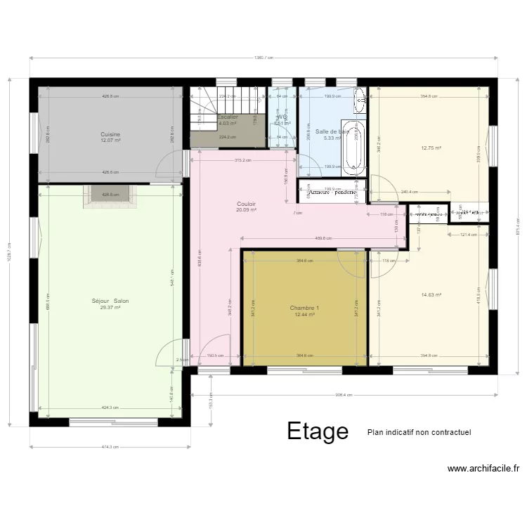 Villa ARTIX. Plan de 