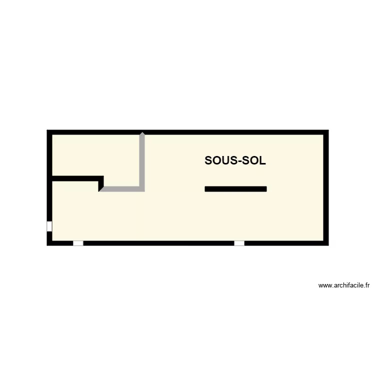 LEMONNIER SOUS SOL. Plan de 