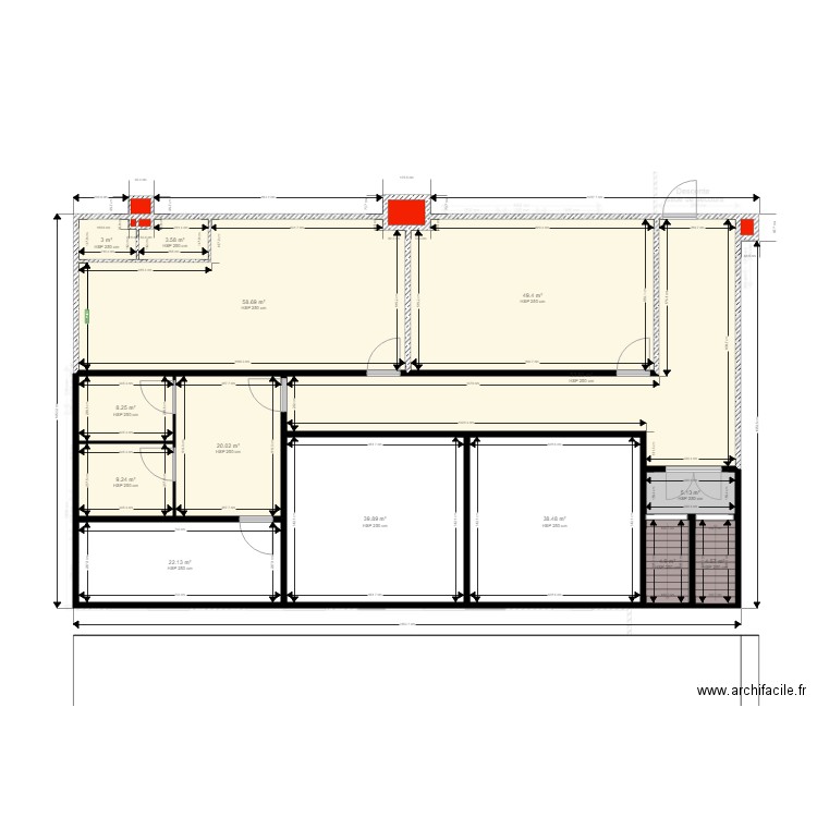 LK etage ebauche 1. Plan de 0 pièce et 0 m2