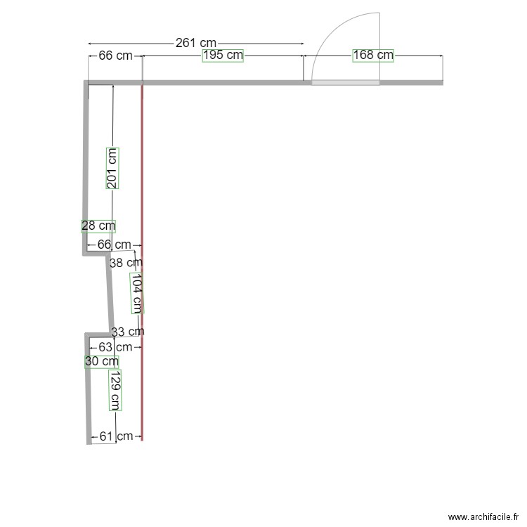 COTATION pour CUISINE. Plan de 0 pièce et 0 m2